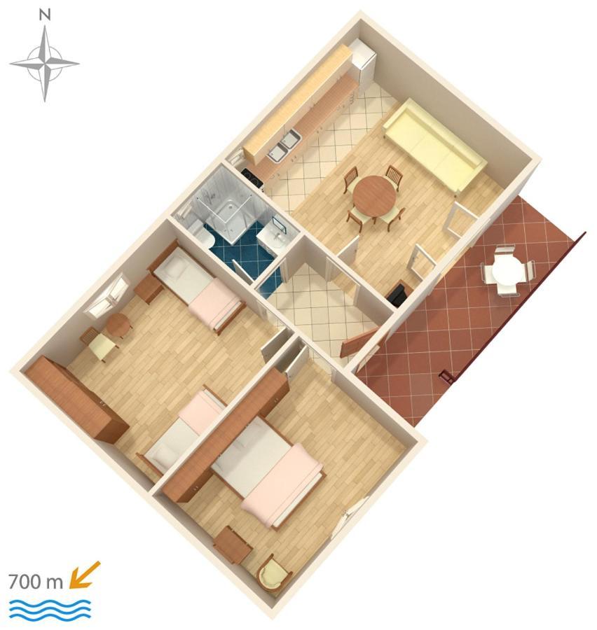 Apartments With A Parking Space Biograd Na Moru, Biograd - 5899 ภายนอก รูปภาพ